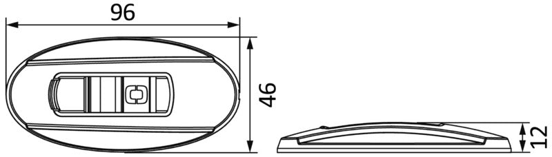 Luce di via NEMO – sinistra e destra 112,5°   in blister montaggio ad incasso