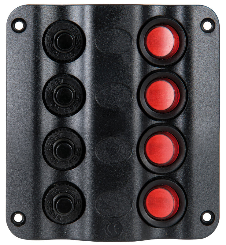 Pannello elettrico Wave 4 interruttori