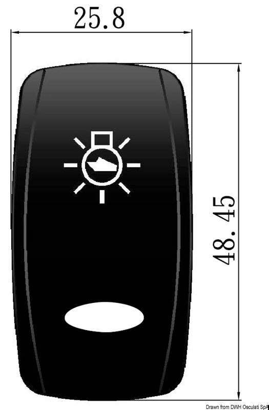 Bascula Oval per int. Marina Top luci quadro