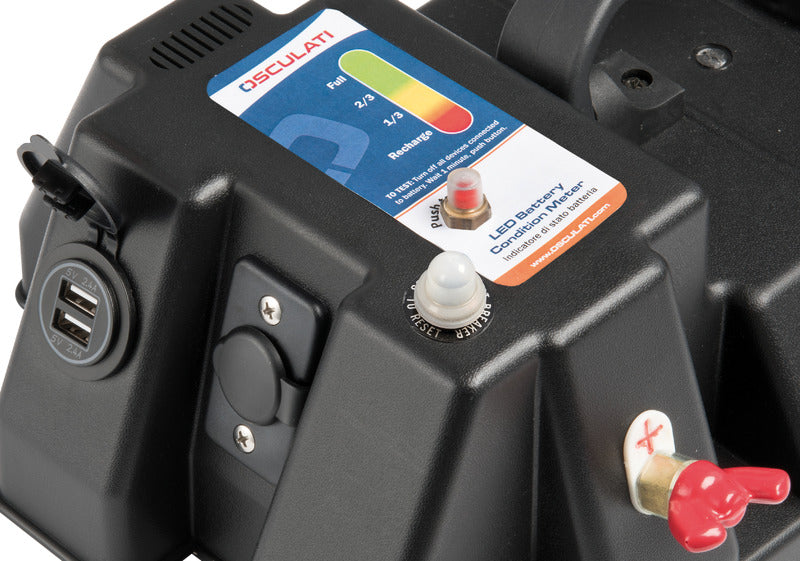 Cassetta batteria power center DELUXE con dual USB