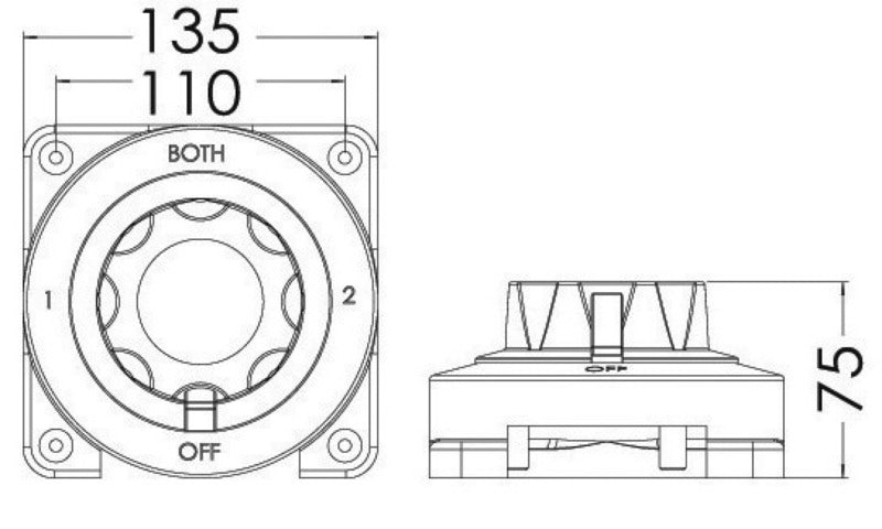 Staccabatteria deviatore Selecta