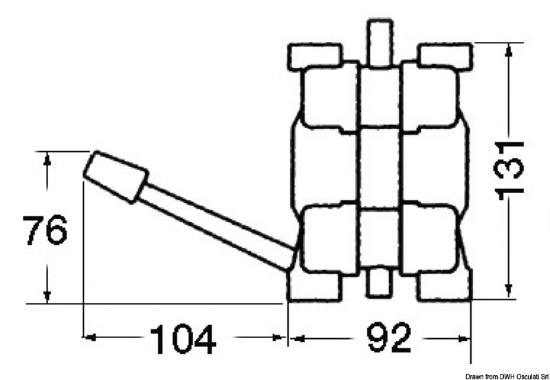 Pompa a pedale Whale Gusher MK3