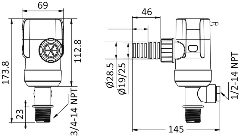 Pompa aeratrice Europump Next Gen 24V interna