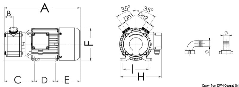 Pompa sentina bronzo 28 l/min