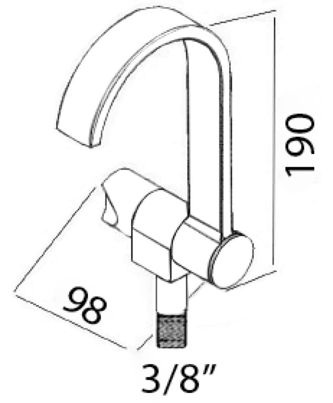 Rubinetto Style solo freddo