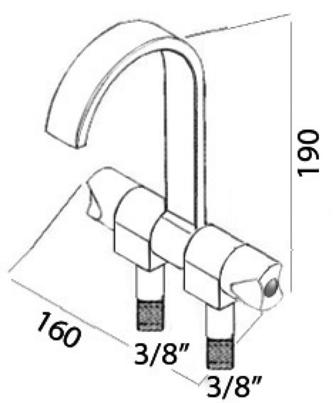 Rubinetto Style caldo/freddo