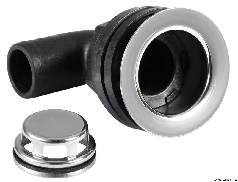 scarico inox con filtro 90°