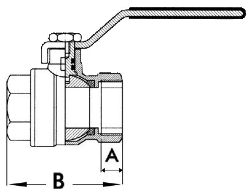 Saracinesca sfera ottone 1