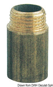 Prolunga ottone maschio/femmina 3/4 x 40 mm