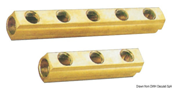 Collettore lineare 3 vie 1 1/4 x 1/2