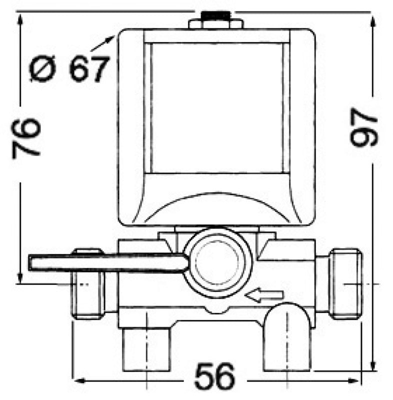 Elettrorubinetto carburante 24 V