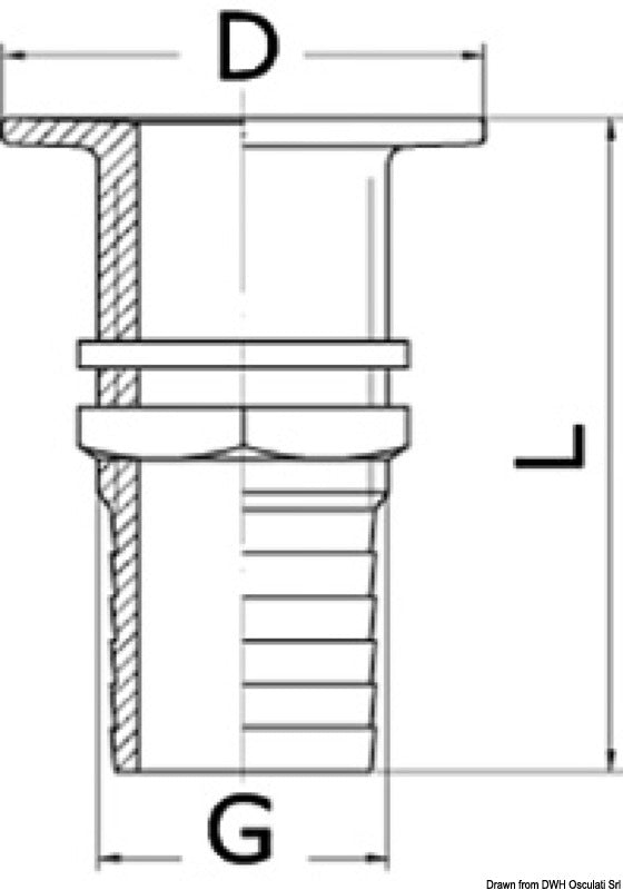 Boccola di ottone 42 mm