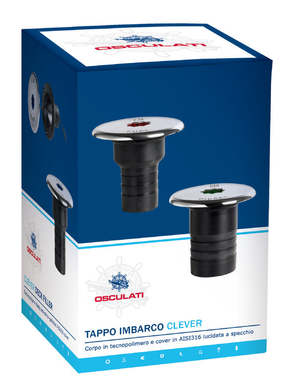 Tappo imbarco costampato Ø50+Ø38mm WASTE ISO 8099