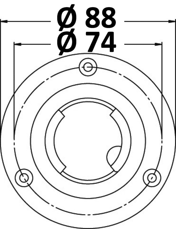 Tappo imbarco costampato Ø 38mm FUEL