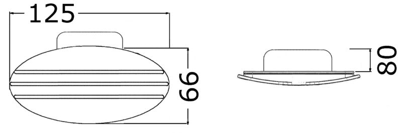Tromba incasso a scomparsa 12 V