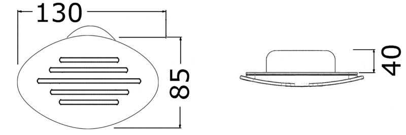 Tromba incasso bianca 12 V