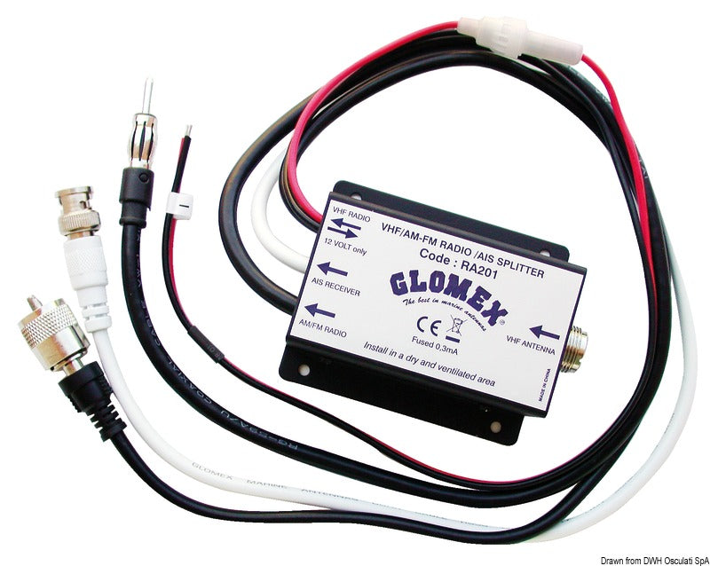 Splitter  AM/FM/AIS Glomex RA201