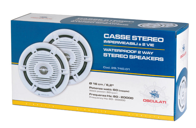 Casse stereo 2 vie 80 W