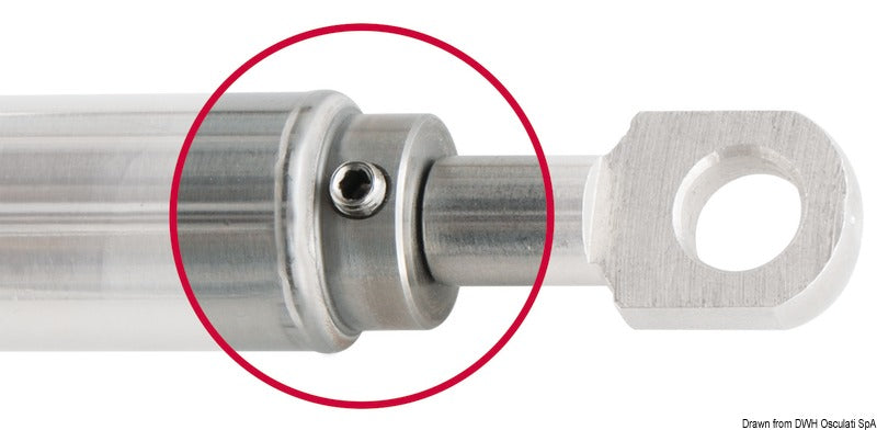 Molla a gas 522 mm 70 kg inox