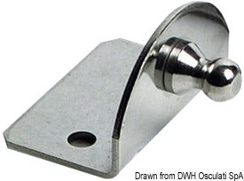 Piastrina 90° sfera 10 mm esterna