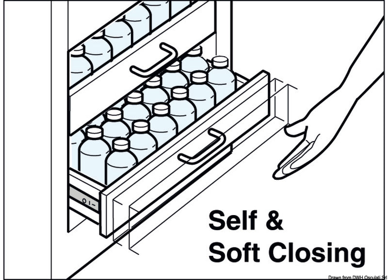 Guide ammortizzate Soft-close 450-455 mm