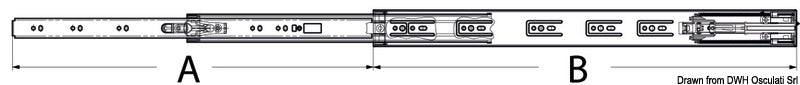 Guide ammortizzate Soft-close 350-353 mm