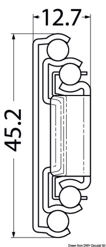 Guide ammortizzate Soft-close 450-455 mm
