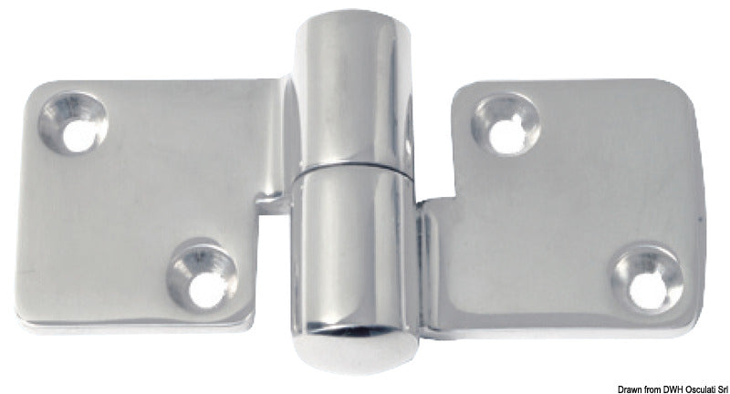 Cerniera inox sfilabile sinistra 100x50 mm