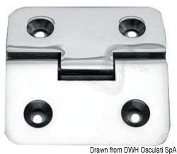 Cerniera rovesc. 95° 66x66mm