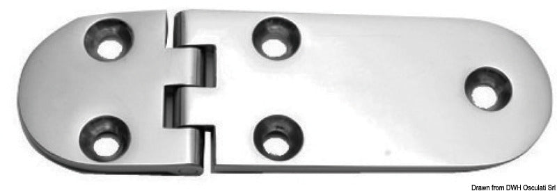 Cerniera rettangolare 126x40 mm