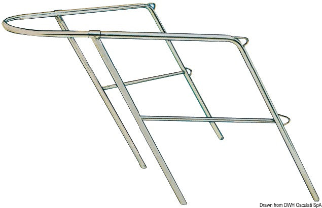 Pulpito prua inox 78x110x60 cm