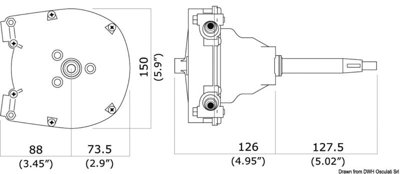 Timoneria rotativa singola T91