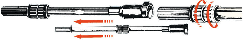 Prolunga guida telescopica