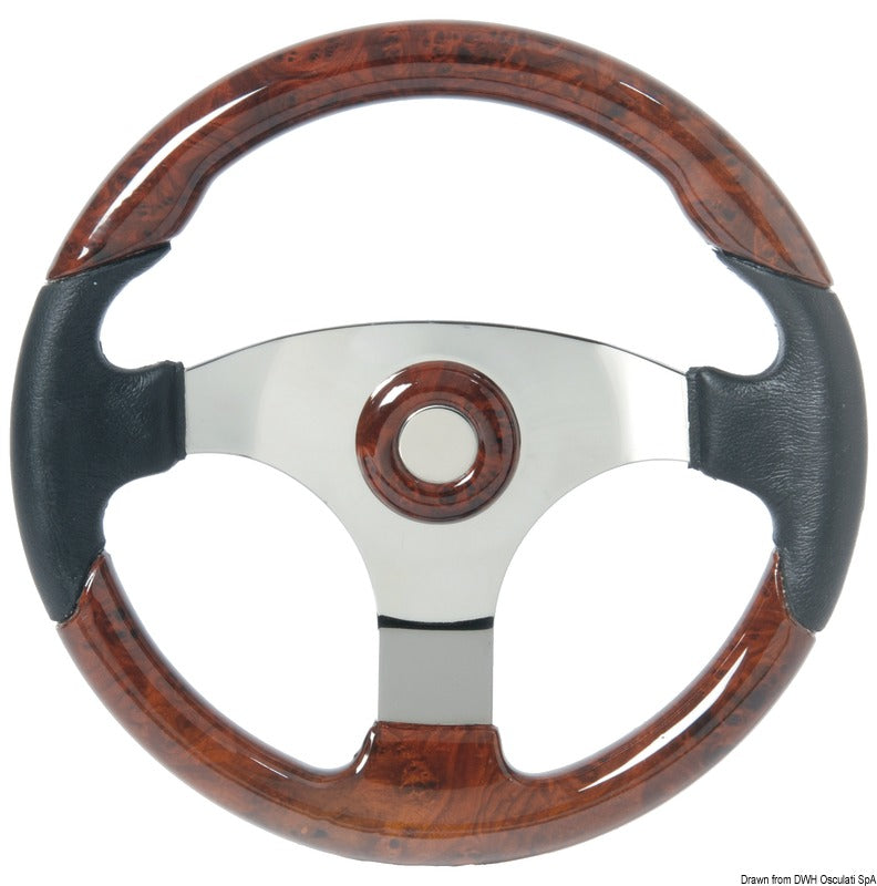 Volante Technic nero/radica