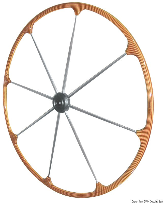 Timone inox teak 900 mm