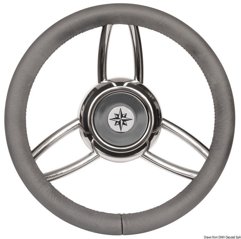 Volante Bliz poliuretano morbido grigio