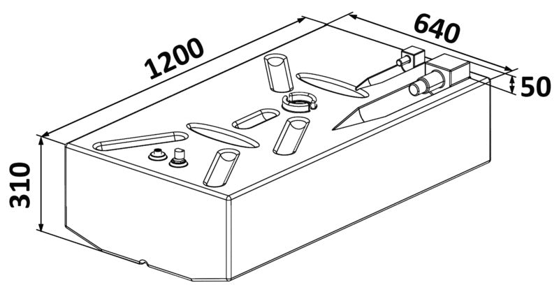 Serbatoio Polietilene 198 l