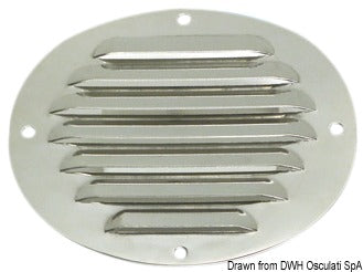 Presa d\'aria ovale inox 116 x 128 mm