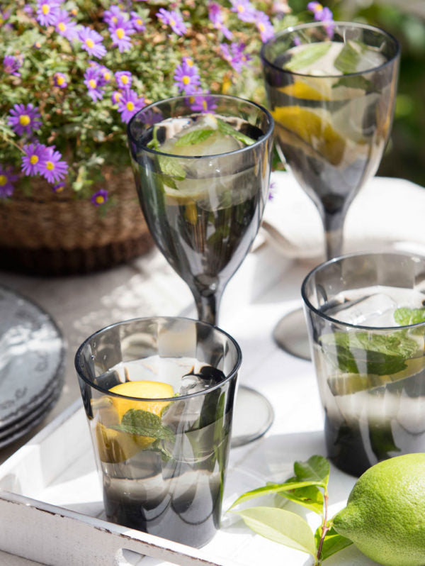 BICCHIERE ACQUA GREY 4 PZ