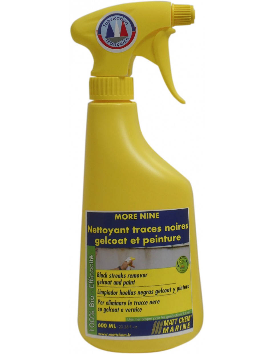 MORE NINE - Pulitore per tracce nere su gelcoat evernici