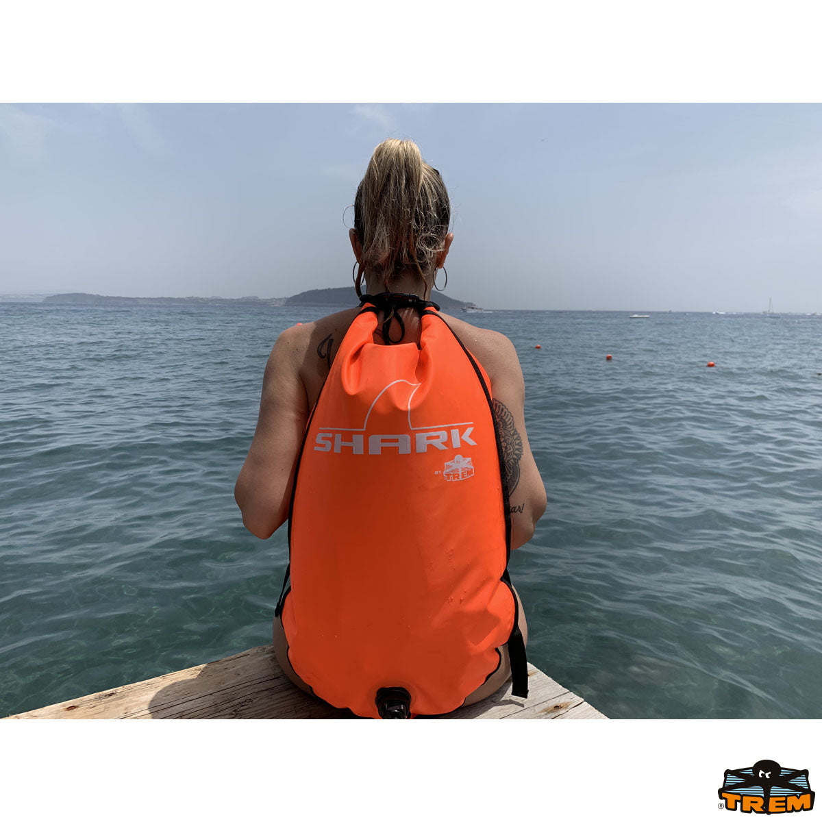 Zaino stagno gonfiabile Shark - B0770028 - Trem