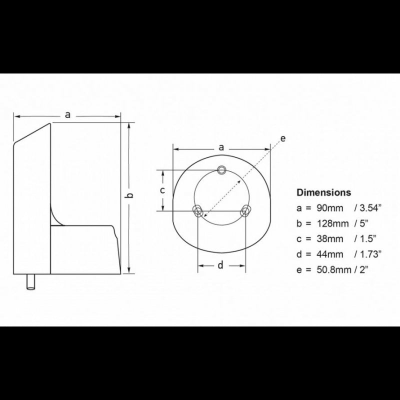 ADATTATORE BIANCO FANALI NAVILEDPRO - 4025351 - HELLA MARINE