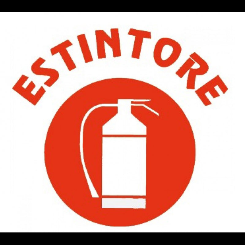 ADESIVO ESTINTORE MM. 100X80 - 5252163 - ERREGRAFICA