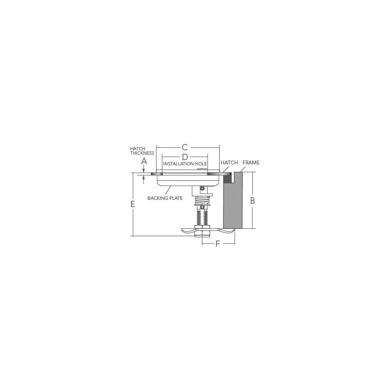 ALZAPAGLIOLO INOX 316 C/CHIAVE - 5050103 - MARINE TOWN
