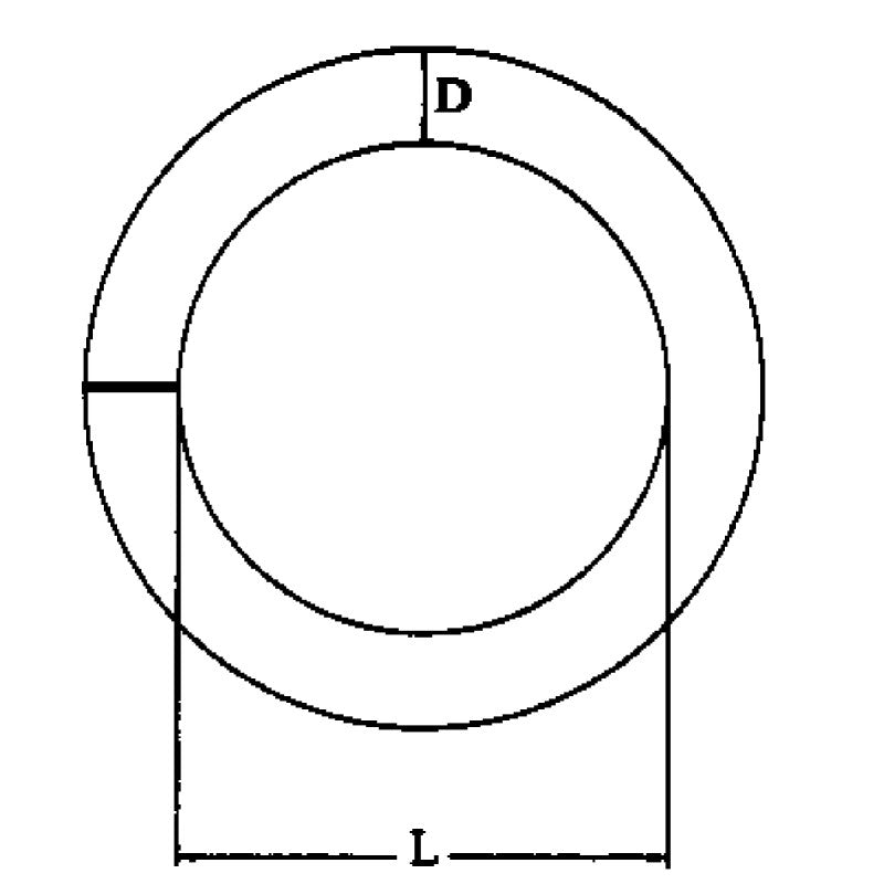 ANELLO INOX 316 Ø MM.6X35 - 5050485 - FORNITURE NAUTICHE ITALIANE