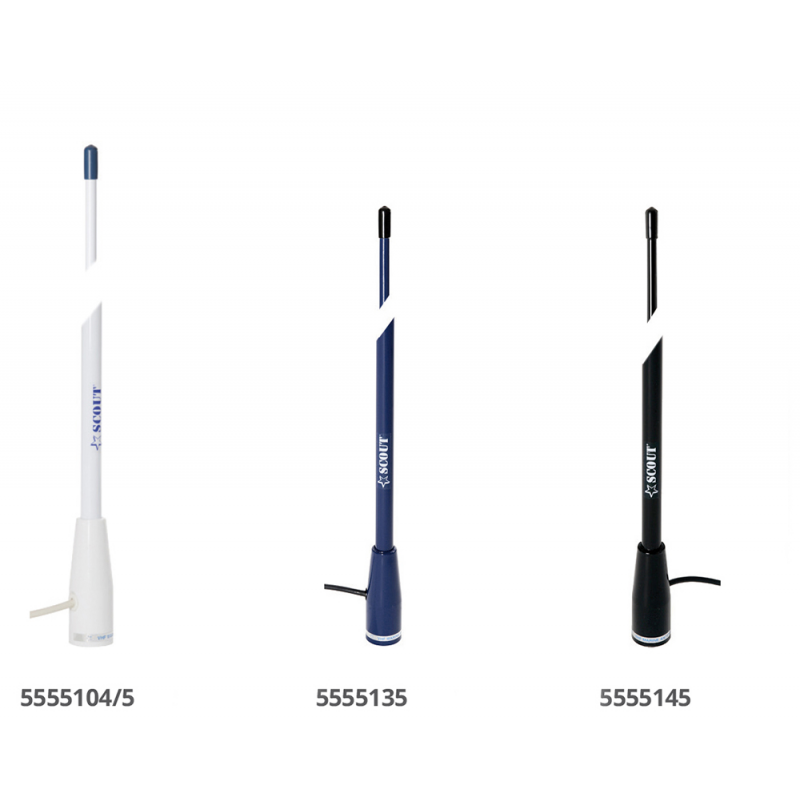 ANTENNA VHF CM.150 BLACK LINE - 5555145 - SCOUT TELECOMUNICAZIONI