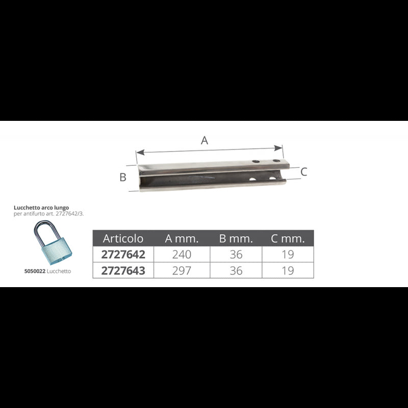ANTIFURTO INOX GRANDE - 2727643 - MAVI MARE