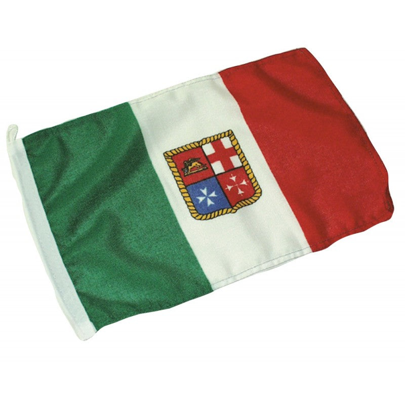 BANDIERA ITALIA MARINA MERCANTILE IN STAMINA DI POLIESTERE — SKU 5252110 — immagine 1