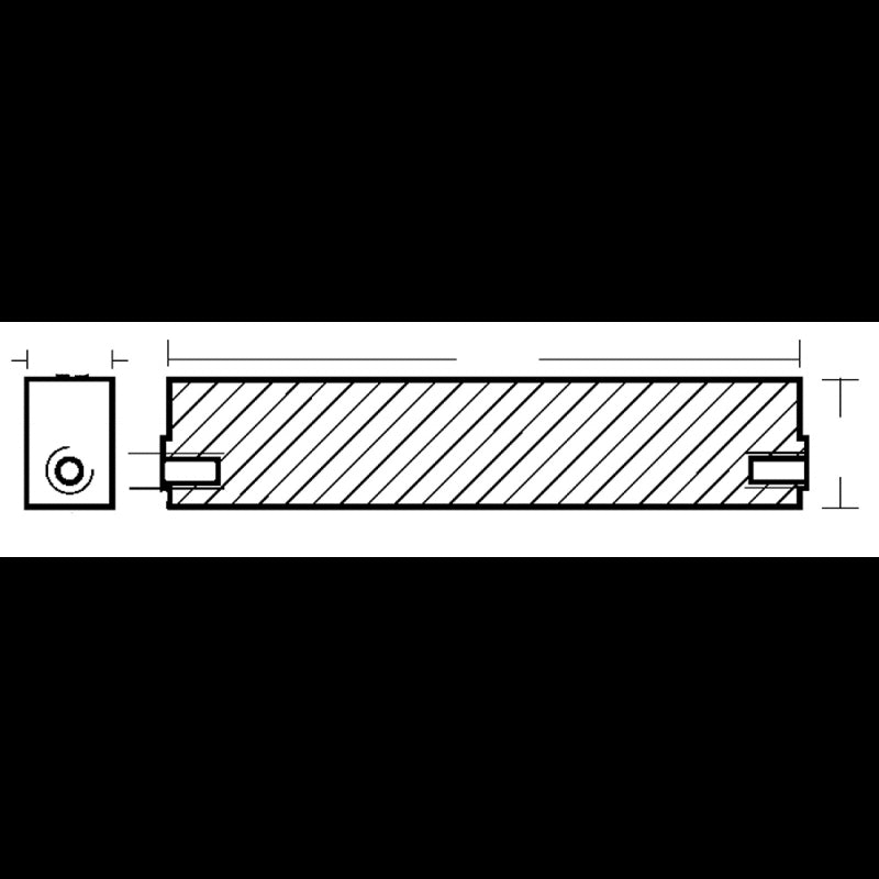 BARRA IN ZINCO - 2626221 - ENRICO POLIPODIO