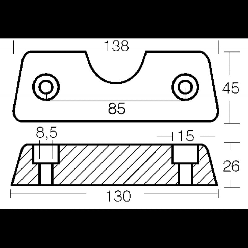 PLACCA DPX IN ZINCO - 2626531 - TECNOSEAL
